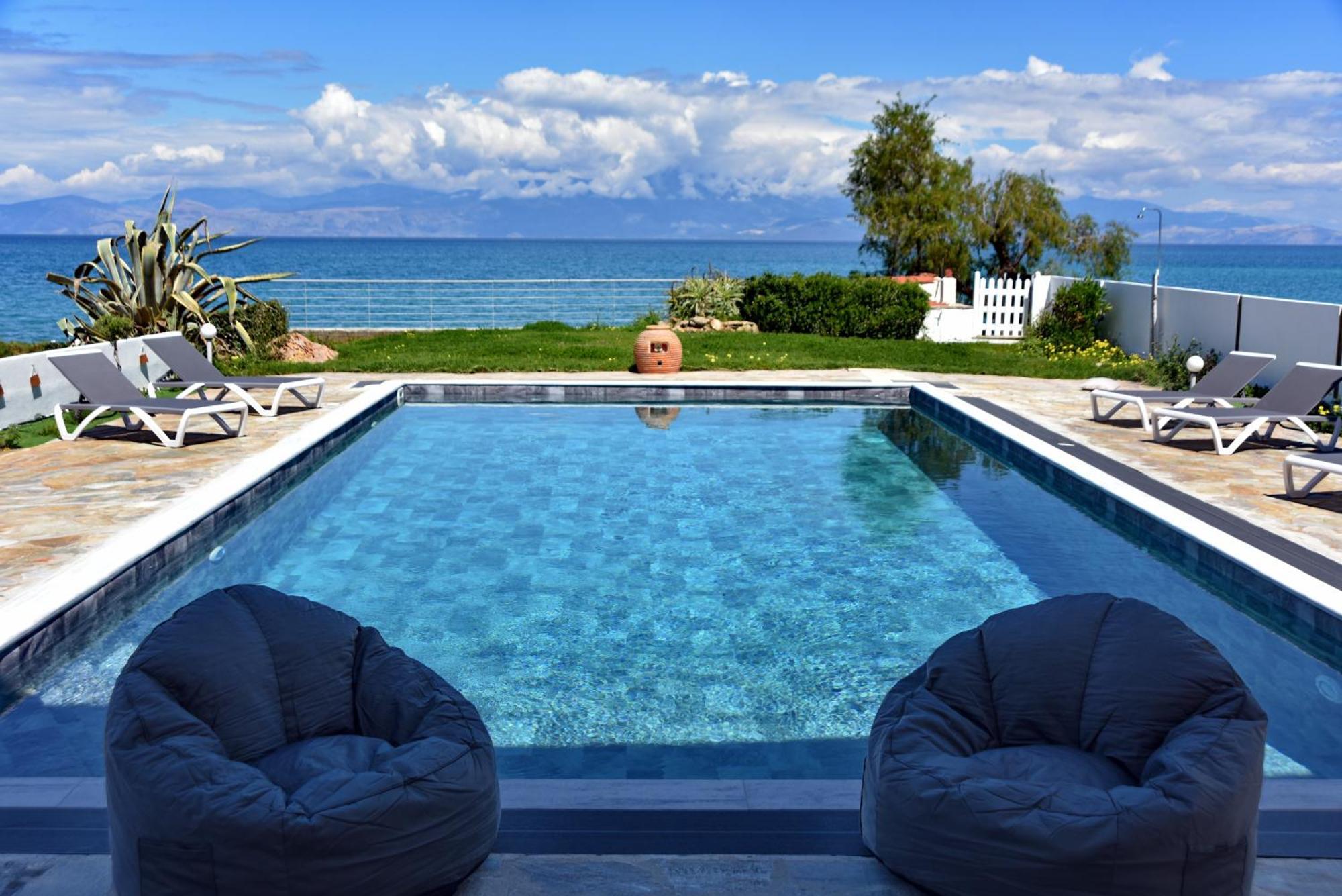 Antorina Beachfront Villas With Private Pools Kamari  Exterior foto