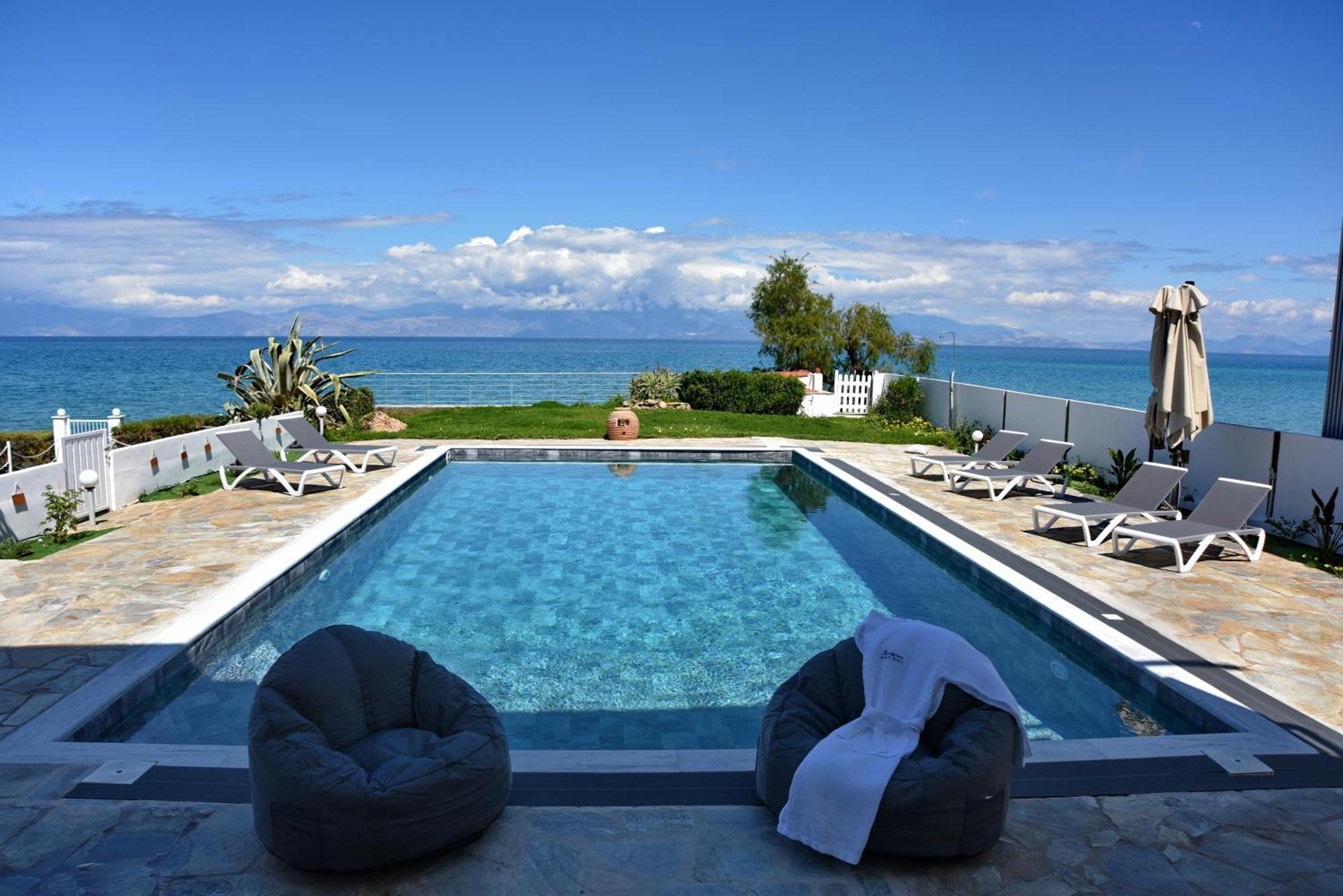 Antorina Beachfront Villas With Private Pools Kamari  Exterior foto